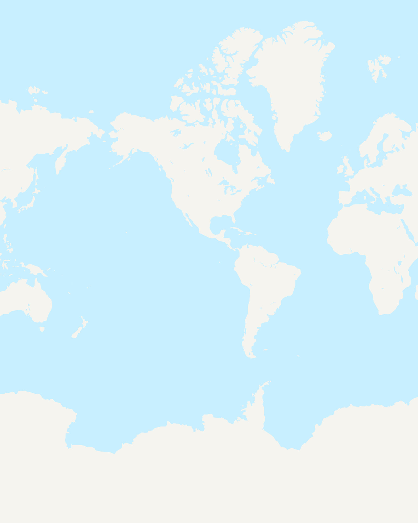 Container journey map — Thames to San Antonio